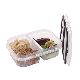 HERMETICO TRAVA MAIS 510 ML. 2 DIVISIONES TAPA C/CIERRE NEGRO 18X12.5X5.3 CM. - ART. 17787