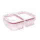 HERMETICO TRAVA MAIS 510 ML. 2 DIVISIONES TAPA C/CIERRE ROJO 18X12.5X5.3 CM. - ART. 17785