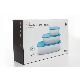 SET X 3 CONTENEDOR BIPO NEGRO RECTANGULAR - ART. 19070002