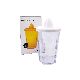 VASO + EXPRIMIDOR FACETADO BIPO BLANCO - ART. 19024001