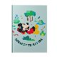 CUADERNO N°3 TAPA DURA DISNEY MICKEY RAYADO 19CM X 25CM X 64 HJ. ART 701925-C