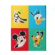 CUADERNO N°3 TAPA DURA DISNEY MICKEY RAYADO 19CM X 25CM X 64 HJ. ART 701925-C