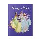 CUADERNO N°3 TAPA DURA DISNEY PRINCESAS RAYADO 19CM X 25CM X 64 HJ. ART 701925-P