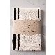 MANTEL TUSOR ESTAMPADO RAYAS CUATRO HOME NEGRO 140X250CM 16250NE