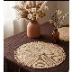INDIVIDUAL REDONDO  FLECO CORTOX 4 PCS   CLUB IMPORT  BEIGE 38 CM 4033-S