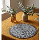 INDIVIDUAL REDONDO FLECO C. X 4 PCS   CLUB IMPORT  GRIS 38 CM 4035-S