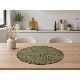 INDIVIDUAL REDONDO FLECO LARGO X 4 PCS   CLUB IMPORT  VERDE 38 CM 4030-L