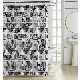 CORTINA DE BAÑO POLIESTER CATANA HOME GEO  180X180CM PMO50103