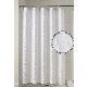 CORTINA DE BAÑO POLIESTER BERENICE TRAMAS BLANCO 1,80 X 1,80 MTS 1900