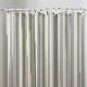 CORTINA DE BAÑO  BERENICE RAYA ANCHA CRUDO CON GRIS 1,80 X 1,80 MTS 1967